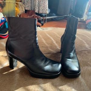 Early 2000’s squared toed booties